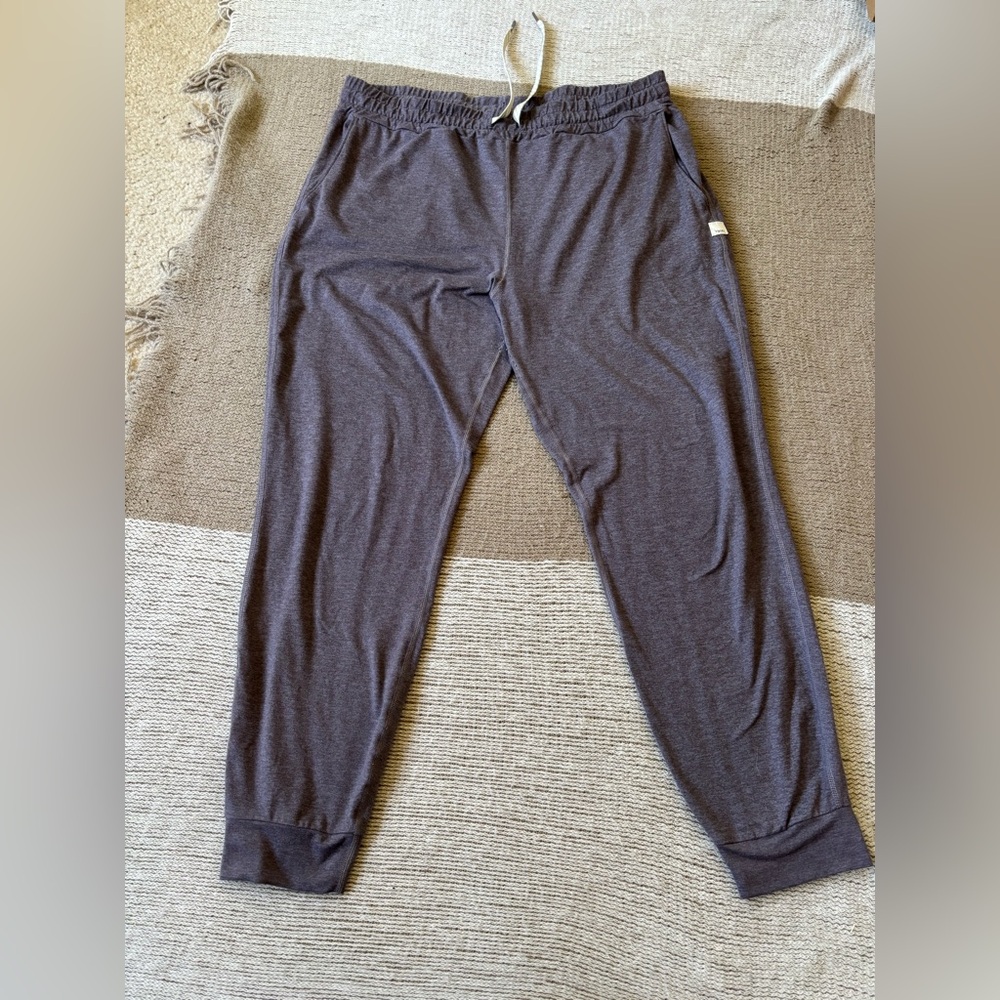 Vuori Eggplant/Grey Jogger Sweatpants